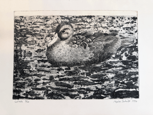 Duck copperplate print