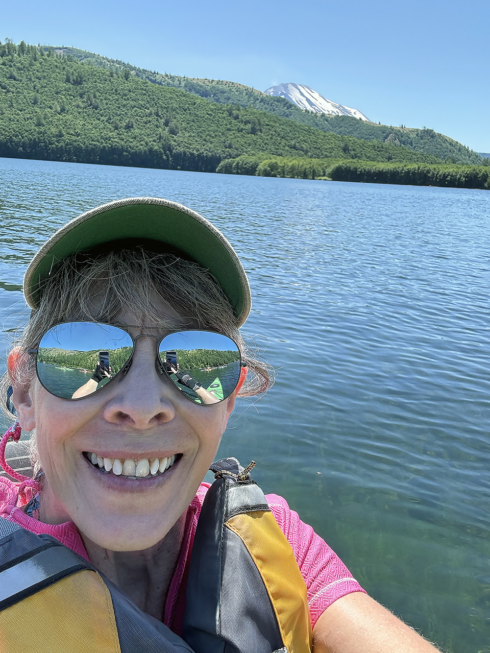 Maja - kayaking at Coldwater Lake with REI group